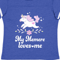 thumbnail image 4 of Inktastic My Memere Grandma Loves Me Unicorn Girls Toddler T-Shirt, 4 of 5