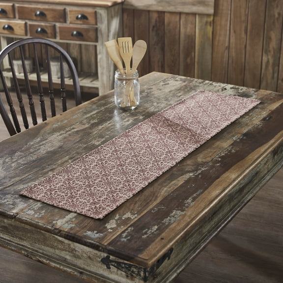 VHC Brands Runner 12x48, Cotton Dining Room, Kitchen Table Runner, Country Farmhouse Style, Custom House Collection, Rectangle 12x48, Natural