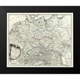 thumbnail image 2 of Vaugondy 17x15 Black Modern Framed Museum Art Print Titled - Ancient Germany - Vaugondy 1757, 2 of 5