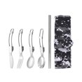 thumbnail image 2 of LJNYFDC Folding Cutlery Set Portable Camping Tableware Easy to Carry Stainless Steel Outdoor Picnic Portable Folding Cutlery with Storage Daily Use Picnic 1 Set, 2 of 7