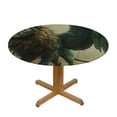 thumbnail image 3 of WYYP A Majestic Lion Round Table Cover 100% Polyester Fiber Full Width Single-Sided Printing White, 3 of 8