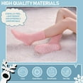 thumbnail image 5 of 5 Pairs Women Fuzzy Cozy Anti Skid Slipper Socks Winter Warm Soft Fluffy Sleep Socks, Non Slip Hospital Socks for Women with Grips, 5 of 6