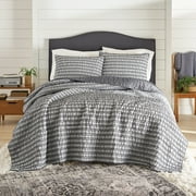 Better Homes & Gardens Gray Jacquard King Quilt