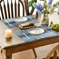 thumbnail image 4 of Abstract Blue and Grey Art Placemats Set of 4, Placemats for Dining Table,Heat Resistant Stain Resistant Wipeable Table Mats for Kitchen Dining Holiday Party Home Decor,12x18 Inch, 4 of 7