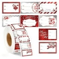 thumbnail image 4 of 300 PCS Christmas Gift Tags Stickers, 1.8*1.2 inch Self-Adhesive Xmas Santa Claus Name Tag Labels - Holiday Present Stickers, Elegant Merry Xmas Gift Wrapping Sticker, Holiday Party Supplies, 4 of 9