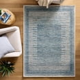 thumbnail image 5 of Better Homes & Gardens Blue Abstract Wool Blend Indoor Area Rug, 5' x 7', 5 of 5