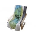 thumbnail image 4 of Lifestyle Soft Flannel Fleece Throw Blanket, You are Inspirational Words on Watercolor Painbrush Design Print, Cozy Plush for Indoor and Outdoor Use, 60" x 80", Sky Blue Green, by Ambesonne, 4 of 6