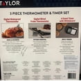 thumbnail image 2 of Taylor 3 Piece Set Digital Waterproof Thermometer & Digital Wired Thermometer + 4 Event Timer With Whiteboard, 2 of 2