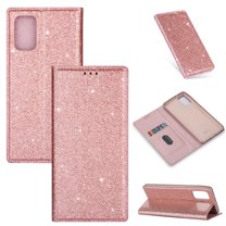 Samsung Galaxy A51 Wallet Case (not fit A51 4G), Dteck Bling Slim PU Leather Magnetic Flip Folio Stand Case Cover Built-in One Card Holder For Samsung Galaxy A51 5G,Rosegold
