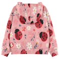 thumbnail image 2 of DIXRUYEE Youth Hoodie Pullover Sweatshirt Bold Pink Ladybug Printed, 2 of 9