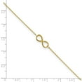thumbnail image 2 of Auriga 10K Yellow Gold Infinity Anklet 9inch for Women, 2 of 6