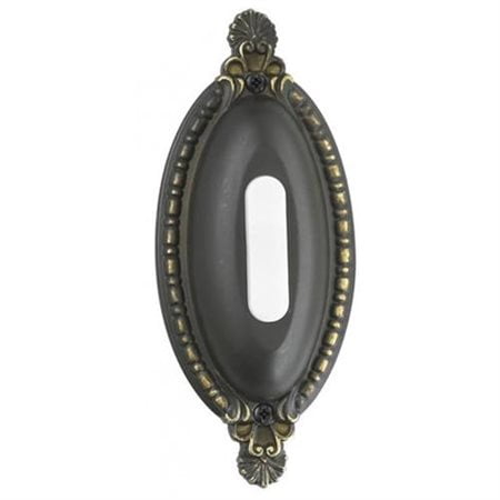 - Craftmade Surface Mount Lighted Oval Ornate Doorbell