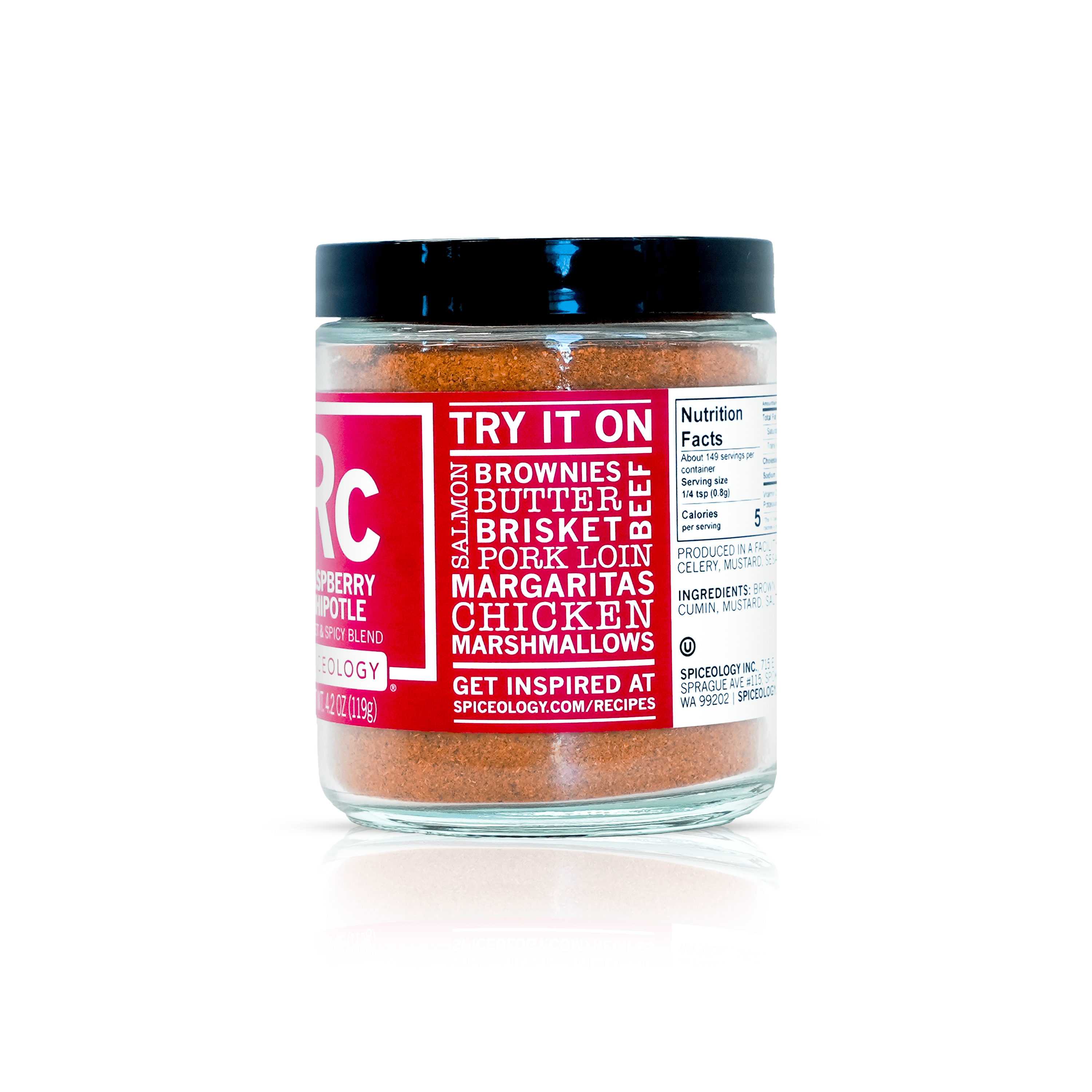 Spiceology Raspberry Chipotle All-Purpose Sweet & Spicy Seasoning, 4.2 oz