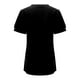 thumbnail image 5 of Camiseta holgada de manga corta y cuello en V para mujer: diseño con mangas abullonadas, cómoda mezcla de poliéster y spandex para uso informal, 5 of 8