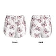 thumbnail image 3 of Pofeuu Butterflies (2) Print Women's Athletic Shorts Running Workout Shorts Tummy Control Quick Dry Gym Shorts with Pockets Double layer sports shorts-Large, 3 of 7