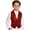 Red, variant on Boys Sequin Vest Glitter Waistcoat V Neck Dance Top Sparkly Sleeveless Lapel Buttons Jacket Silver 6