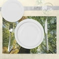 thumbnail image 3 of Ambesonne Tree Place Mats Set of 4, Forest Autumn Growth Eco, Standard Size, Dark Brown Pale Green, 3 of 6
