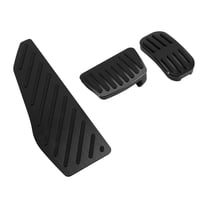 Unique Bargains 3 Pcs Automatic Foot Pedal Pads Foot Accelerator Pedal Covers for Toyota Corolla Cross 2018-2024 Aluminum Alloy Black