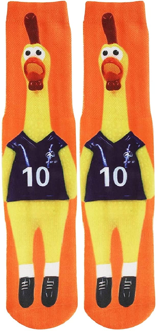 Mens Crazy Novelty Funny Socks for Teen Boys 3D Printed Weird Socks Galaxy Animal Basketball Funky Athletic Tube Crew Socks 