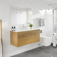 thumbnail image 2 of Madeira 48 in. Oak Wall Mount Single Sink Bath Vanity with Acrylic Top and Integrated Sink, 2 of 10
