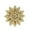 Gold, variant on Powdered Gold Snowflake Ornaments, Double-Sided Hollow Plastic Christmas Tree Decorations, Glittering Holiday Scene Setup(Gold)