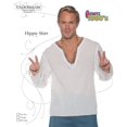 thumbnail image 3 of Hippie White Mens Adult 60S Dude Costume Accessory Shirt-Xl, 3 of 3