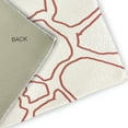 thumbnail image 2 of Simply Daisy 5' x 7' Coral/White Petal Lines Spring Chenille Indoor/Outdoor Rug, 2 of 4