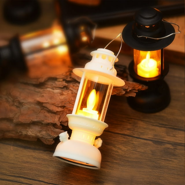 Vaidha Portable Lantern Hanging Candle Light LED Oil Light Outdoor Camping Light Flame Festival Day Light