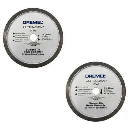 

Dremel US540-01 White Ultra-Saw 3.5in Diamond Tile Blade (2-Pack)