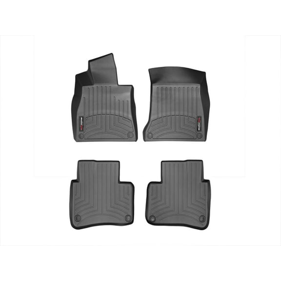 WeatherTech Custom Fit FloorLiners compatible with Mercedes AMG S 65, S 63 AMG, S 65 AMG, S-Class, AMG S 63 - 1st & 2nd Row (2-pc. Rear Liner), Black