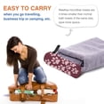 thumbnail image 4 of YFYANG Adult Microfiber Portable Travel Towel, Pink Love Footprints Quick Dry Towel with Hiking Buckle PVC Pouch, 16" x 31.5", 4 of 6