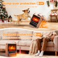 thumbnail image 3 of Calefactor eléctrico portátil tipo chimenea AckMizz con llama 3D mini, 3 of 8