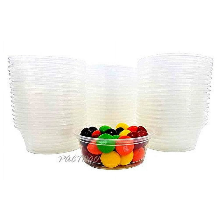 Restaurantware Base 1.5 Ounce Sauce Cups, 2000 Microwave-Safe Condiment Cups - Crack-Resistant, Disposable, Clear Plastic Portion Cups, for Samples