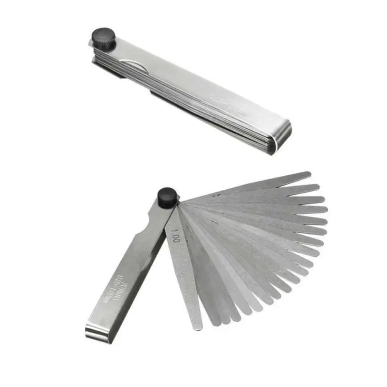 17 Blades Feeler Gauge Thickness Gauges Measurment Tool Gap Wedge for Engine Valve Adjustment 0.02-1mm Percision Measuring Tools ,Corrosion-Resistant