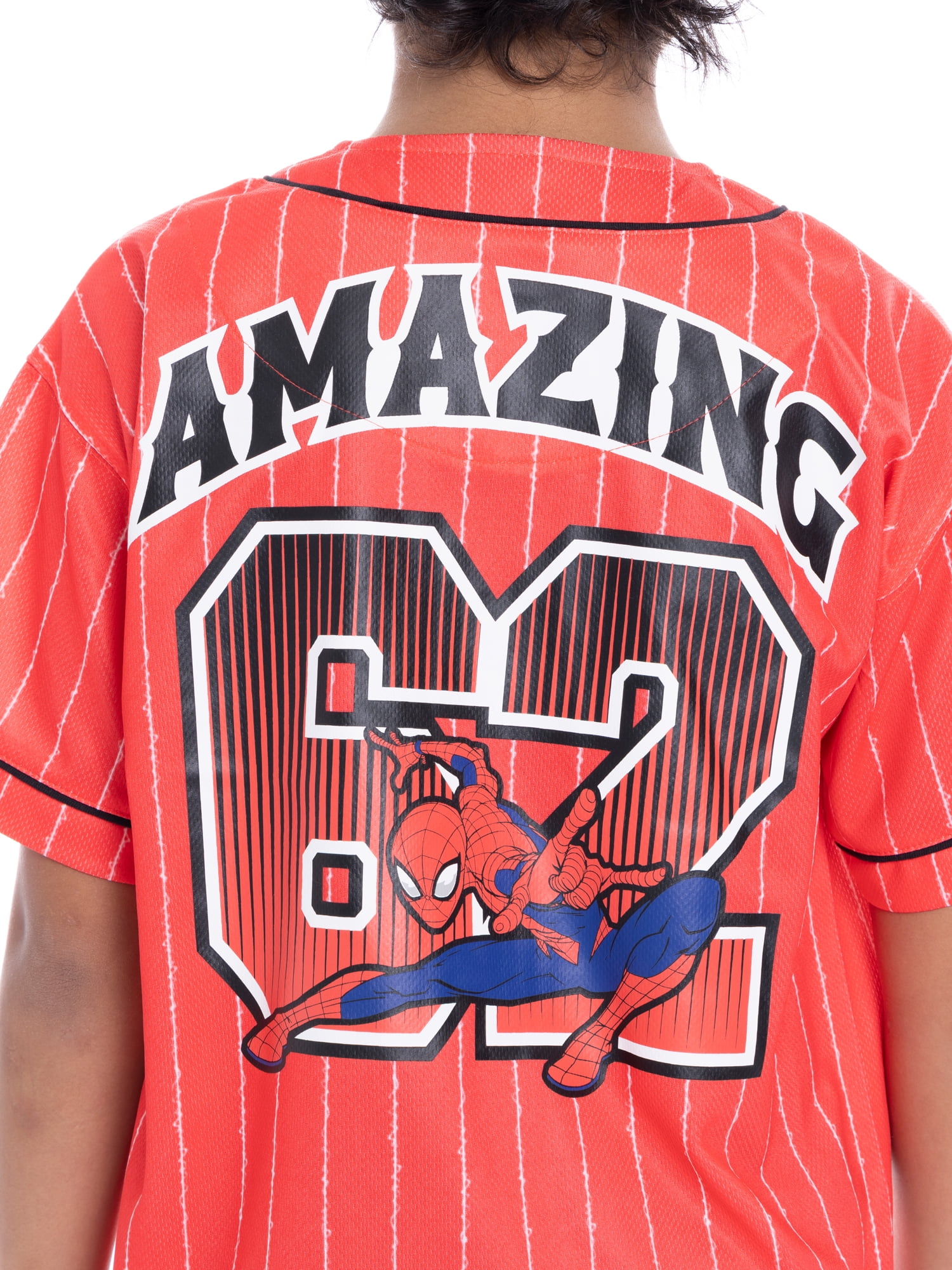 Spider-Man Boys Character Graphic Baseball Jersey, Sizes 4-18