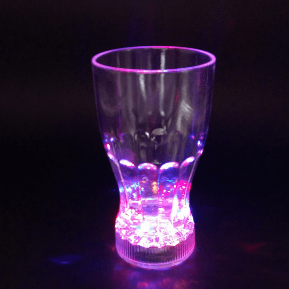 Glowing Wine Glasses Party Gifts Adult Wine Glasses Party LED Flashing Wine Glasses Glow in the Dark Wine Glasses (5 pieces)