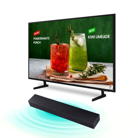 Combo TV Samsung 75'' SmartTV BEF-H + Barra de Sonido 2.0 Ch HW-B400F Negro