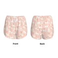 thumbnail image 3 of Pofeuu Cute Poodle Dog Print Women's Athletic Shorts Running Workout Shorts Tummy Control Quick Dry Gym Shorts with Pockets Double layer sports shorts-Large, 3 of 7