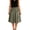Green, variant on Women's Pleated Wide Leg Midi Culottes, Elastic Waist Mock Midi Skirt Look Five Quarter Pants with 2 Deep Pockets, Soft Lightweight Breathable Casual Trousers for Daily Work Weekend Green L