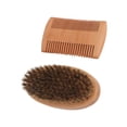 thumbnail image 1 of Beard Brush Comb Kit, Portable Styling Soft Brush Beard Styling Brush Comb Set with Storage Bag for Home, 1 of 7