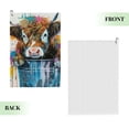 thumbnail image 2 of ONETECH Cow, Paint Splattered Face Golf Towel 24x16in 2PC, 2 of 7