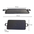 thumbnail image 3 of Sartén plancha grill aluminio fundido antiadherente negro, 3 of 8