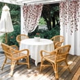 thumbnail image 4 of Outdoor Curtains for Patio Waterproof, Brown Eucalyptus Leaves Outdoor Privacy Panels Grommet, Spring Leaves Plants Country Blackout Outside Curtains for Porch/Cabana/Pergola/Gazebo 54"x84", 2 Panels, 4 of 8