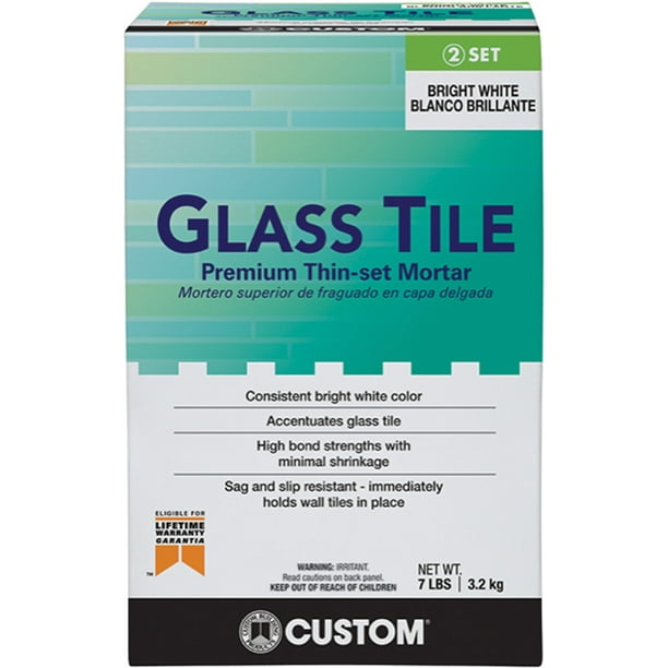 Gtmw7 4 7 Glass Tile Mortar Com, Glass Tile Mortar Home Depot