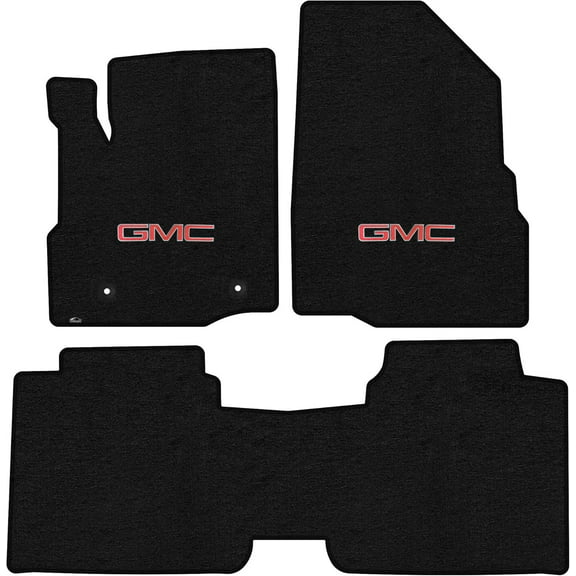 Lloyd Mats LogoMat Custom-Fit 3PC Carpet Floor Mats for 2014-2017 GMC Terrain, Charcoal