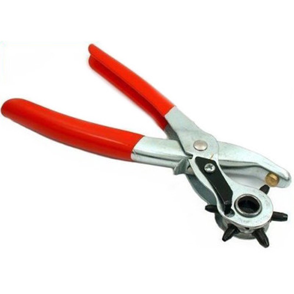 Revolving Heavy Duty Round Leather Puncher Plier Hand Leathercraft Hole