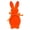 saffron, variant on DEELLEEO Easter Decorations - 5.5inch Pastel Flocked Bunny Kit - Spring Table Centerpieces Indoor Decor - Bunnies Decoration Set for Home & Party Red 2pcs