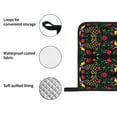 thumbnail image 4 of Pofeuu Mexican Flower 2 Print Oven Mitts and Pot Holders 4 pcs Set,High Heat Resistant 500 Degree Extra Thicken Long Kitchen Cotton Oven Glove for Cooking, 4 of 6