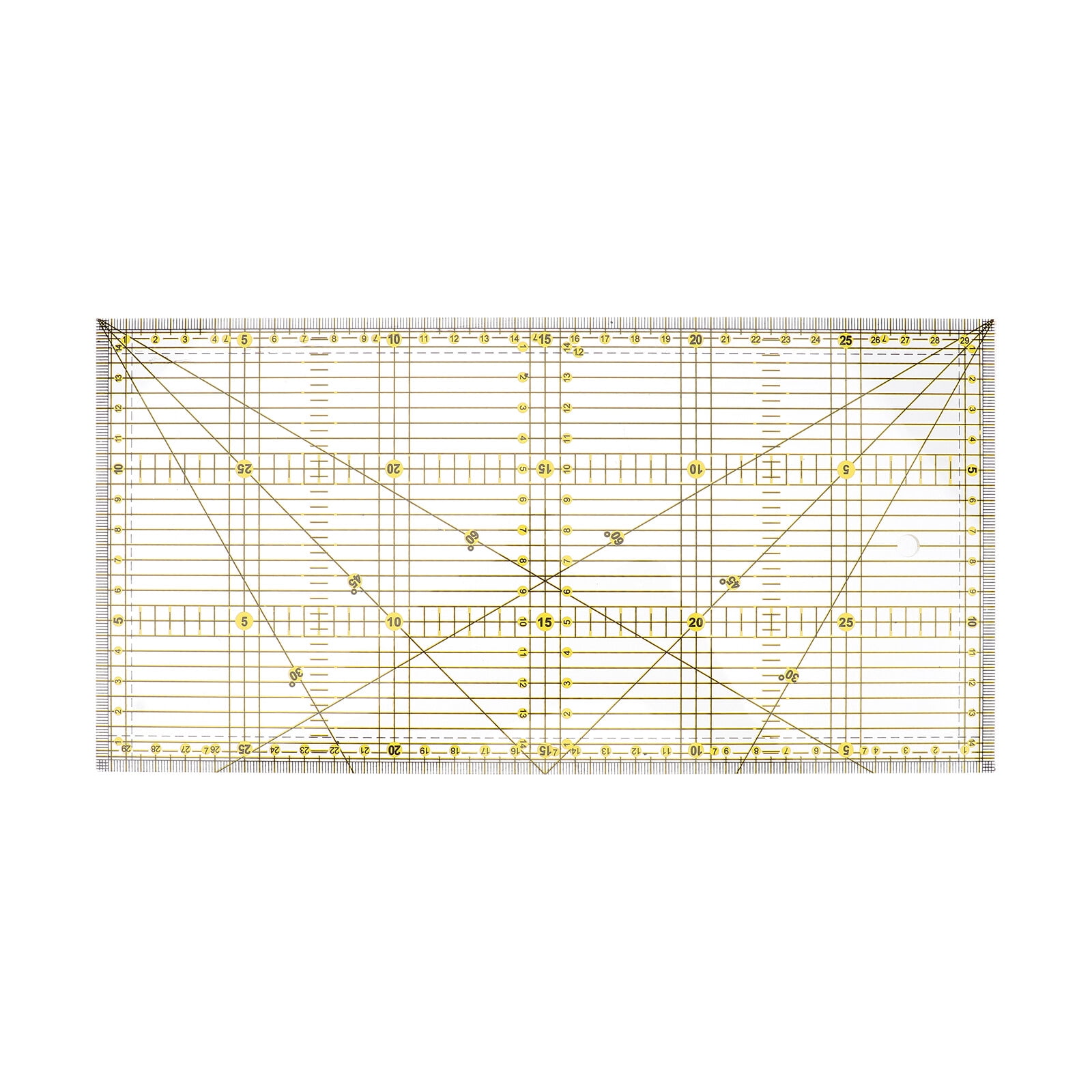 WORGEOUS 3pcs Patchwork Ruler DIY Quilting Sewing Patchwork Foot Ruler Sewing Accessories 30x15cm