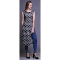 thumbnail image 5 of Bimba Printed Long Kurti Dress Straight Tunic DressesÂ&nbsp;ForÂ&nbsp;Women Indian Top, 5 of 6